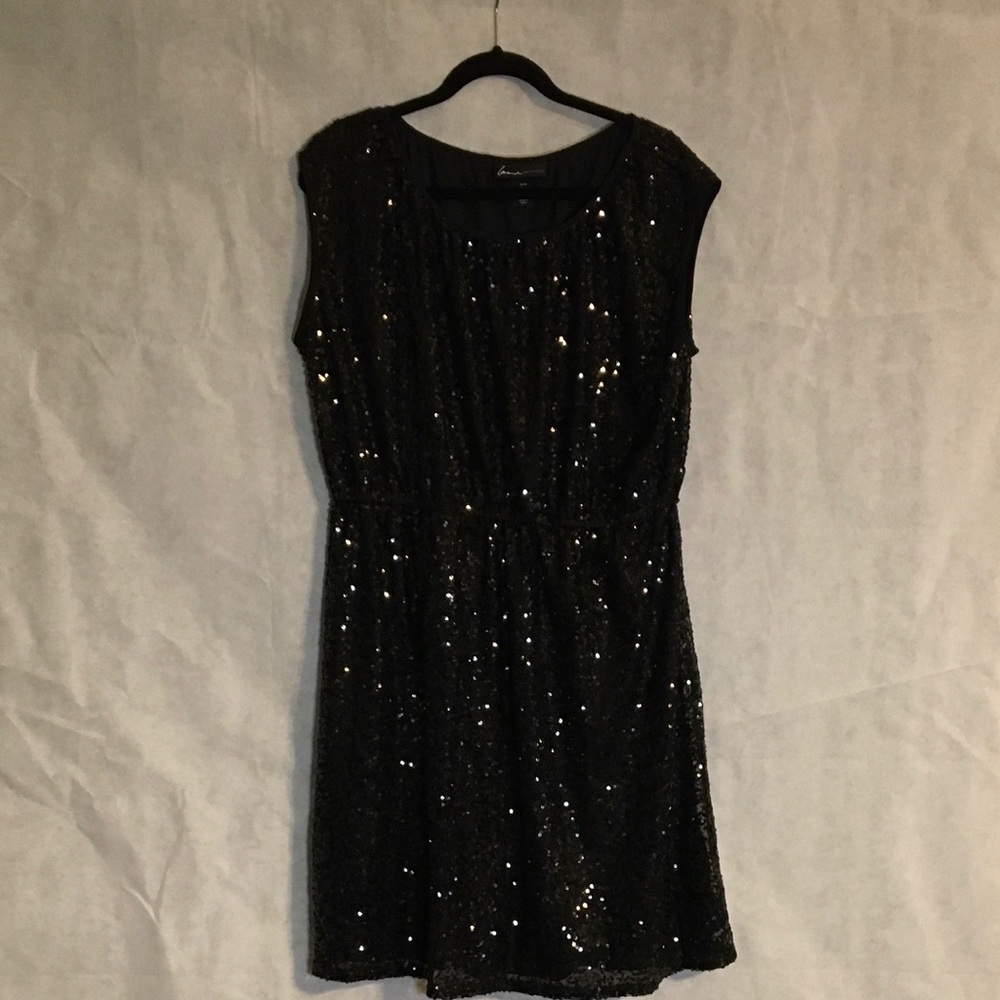 Women's Black Sequin Dress